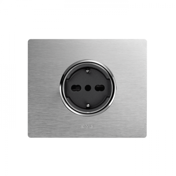 nowoczesne gniazdo elektryczne aluminiowe