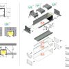 profil LED wpustowy VARIO30-07 ACDE-9/U9 - odcinek 2m - obrazek 2